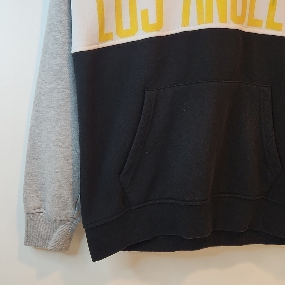 Official NBA Los Angeles Lakers Colorblock 1/4 Hoodie Pullover Men's Sz S NICE! - Picture 7 of 14